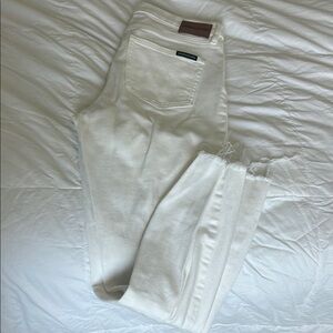 Calvin Klein White Ankle Cropped Jeans